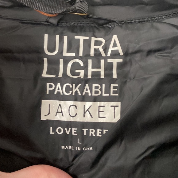 Love Tree Ultralight Packable Puffer Jacket, black - Picture 4 of 8